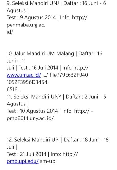 8_2014's tweet photo. [INFO] Seleksi Mandiri PTN http://t.co/qa0ilPnbEv