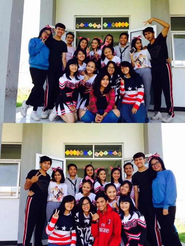 diamond_cheers's tweet photo. Foto bareng kaka alumni dan @crownallstar niiih!! Wiiih cantik cantik dan ganteng ganteng kan😚 http://t.co/yqPinHn0g1