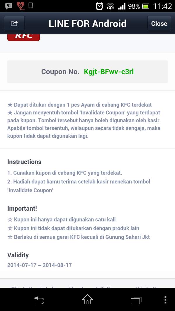 qoqofiaa's tweet image. @indo_line alhamdulillah yaaah, iseng2 berhadiah hihi terimakasih line 😆 😆 😆  #LineEvent