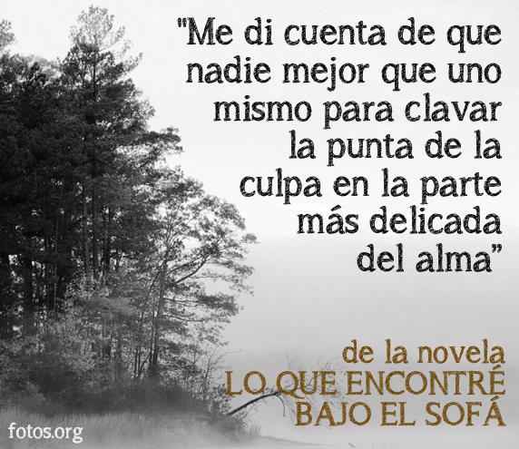 Eloy__Moreno's tweet photo. "Nadie mejor que uno mismo para clavar la punta de la culpa en la parte más delicada del alma" http://t.co/y76OLGhmH7