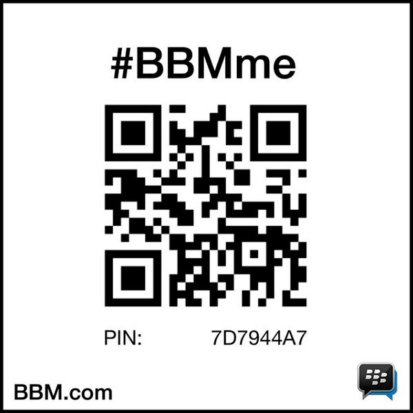 #BBMme PIN:7D7944A7pin.bbm.com/7D7944A7