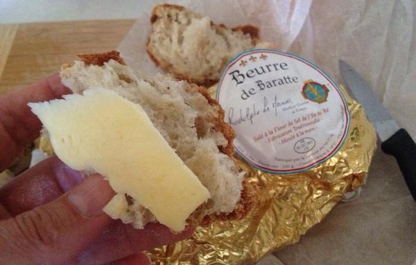 chefnathanlyon's tweet photo. Good bread and the best butter from @RodolpheCheese in France. Let's just call this one dinner. #mydayinla http://t.co/3kRUbYghfO