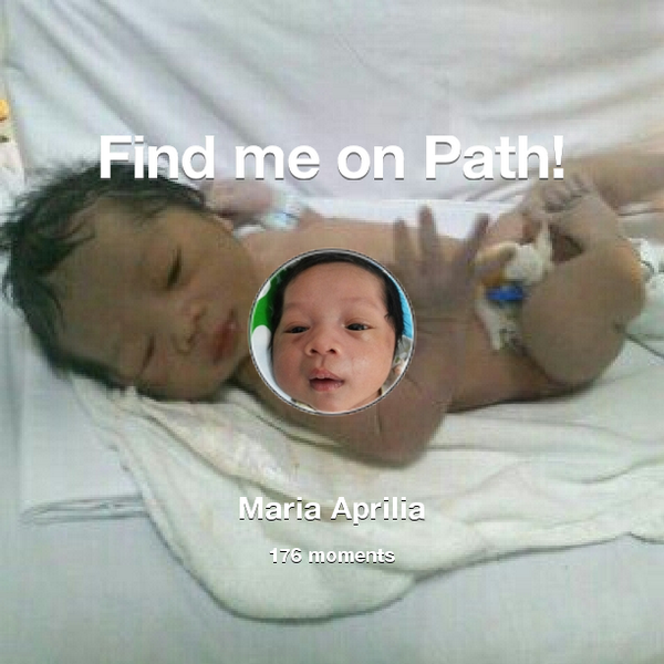MapriliaTw's tweet photo. I've shared 176 memories with my friends on #Path - see them now at http://t.co/qyVpBiEZ1p! #thepersonalnetwork http://t.co/VbPTxGGRGp