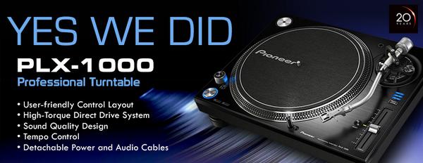 PioneerDJ's tweet photo. #Vinyl DJs rejoice! Introducing the @PioneerDJ #PLX1000 Professional #Turntable! #YesWeDid. http://t.co/drNHiIrvnP http://t.co/gD8FAmiGSU