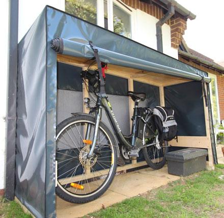 koverit's tweet image. Check out this #cycle #shack we made for a customer, #waterproof and handy #storage area! #bikes #covers