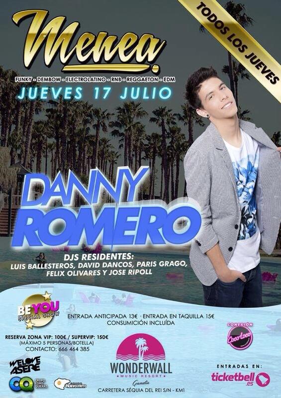 djjoseripoll's tweet photo. Regalamos 4 entradas a @MeneaParty en @WonderwallMR para esta tarde que tenemos a @DannyRomeroprod entre los RT http://t.co/9WnHLcv1jk