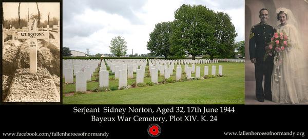 #InMemoriam... Sjt S Norton #RoyalArmouredCorps #memorial page via facebook.com/fallenheroesof… #KIA #17Jun1944. Aged 32.