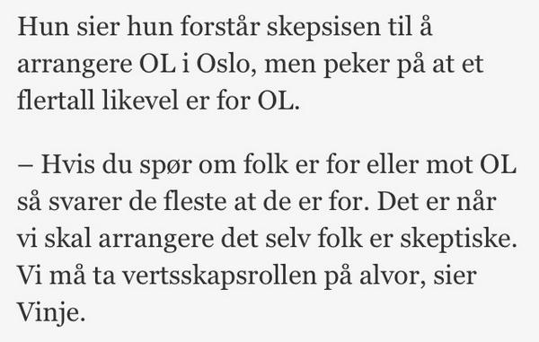 sbjoernstad's tweet photo. Syns disse OL-tilhengerne har blitt så kreative i det siste... @NRK_Nyheter #NeiNeiNei http://t.co/1FuXIpjkTH