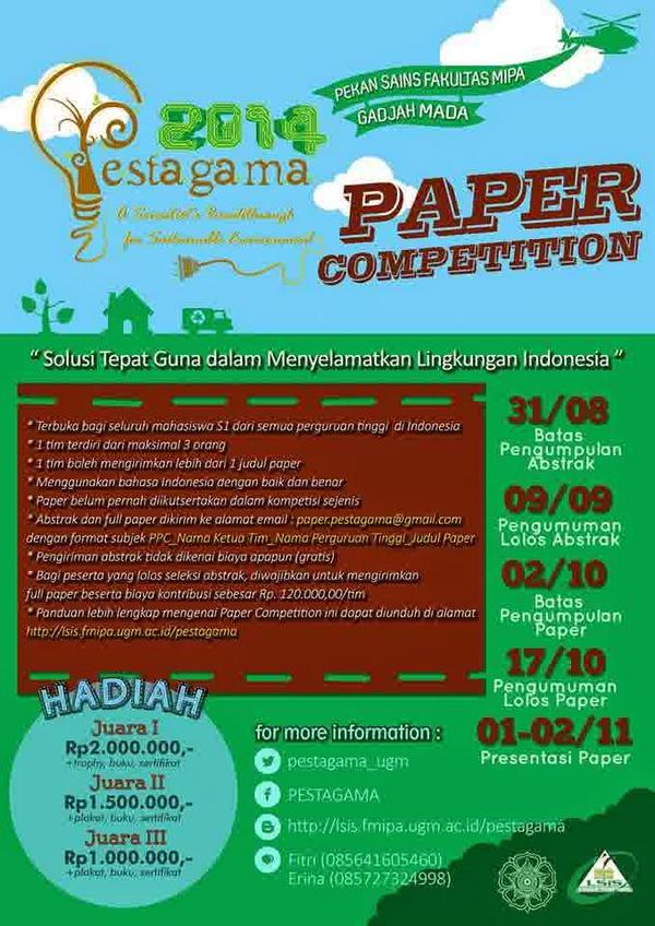 31/8/14 (abstrak) | LSiS FMIPA UGM: Paper Comp di UGM | Free | 085727324998 | 

<a href="/KampusUNIMA/">Manado State Univ.</a>