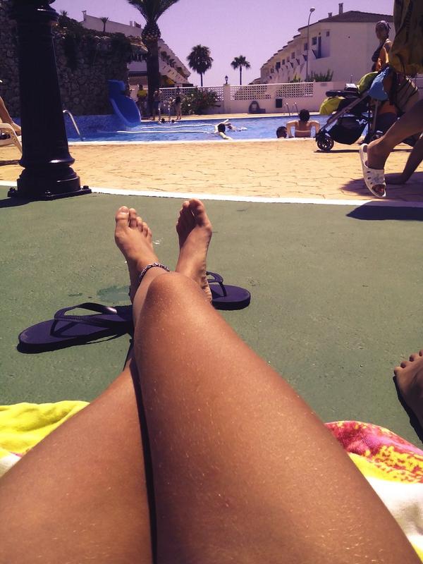 en la piscina de relaax ;)