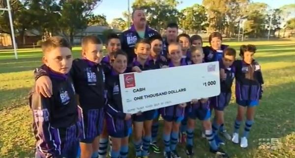 DMGSolutions's tweet image. DMG proud sponsors of East Hills U10&apos;s who were on small talk on the Footy show with Big Marn. bit.ly/1kz0xkA