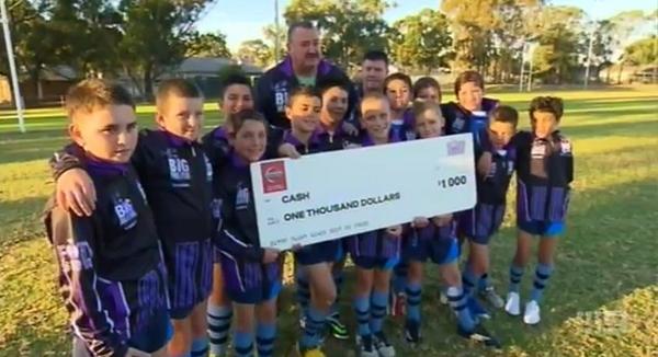 DMGSolutions's tweet image. DMG proud sponsors of East Hills U10&apos;s who were on small talk on the Footy show with Big Marn. bit.ly/1kz0xkA