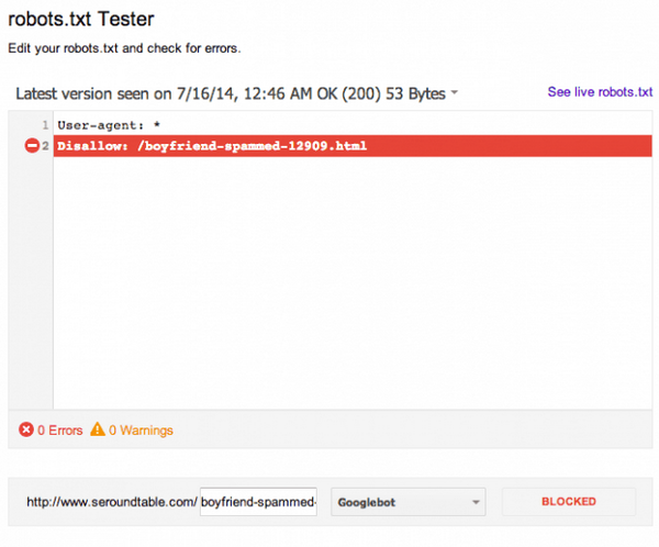 oceanwebsoft's tweet image. Latest: Google Revamps #Webmaster Tools Robots.txt #TesterTool  See More: goo.gl/AAVjvi