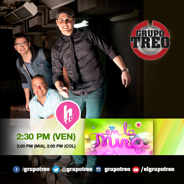 tomedogtoys's tweet photo. Treomanía pendientes que hoy @HTVMusica estrena #EnLaMira con Grupo TREO #PaQueSeanSerios http://t.co/OjrtHqSWm3
