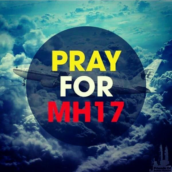 The #mh17 crash's tragic.In these last nights of Ramadan, let's pray for e burden of those affected to be eased.Amin.