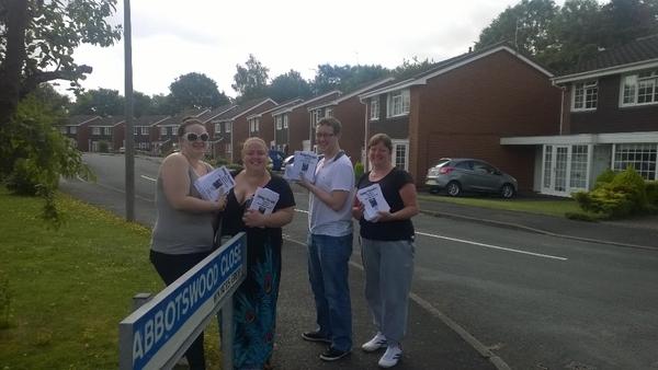Over 1000 leaflets delivers by team Omega Therapies well done Gang