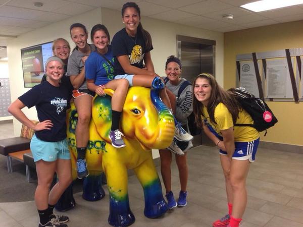 SAUvball's tweet photo. Day camp starts today! #GiddyUp http://t.co/tgqUpEUd80
