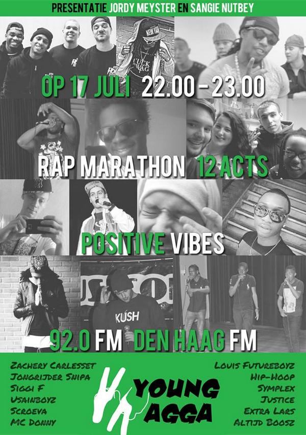 YoungAgga's tweet photo. Van 22:00 - 23:00 uur rap marathon 'Good Vibes' LIVE @ 92.0FM DHFM http://t.co/XOdLVnCd7l