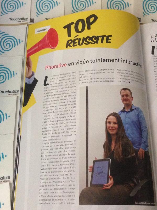 Touchalize's tweet photo. Thanks @ToulEco for the article about our #interactivevideo platform! http://t.co/cDxh1QsbKB