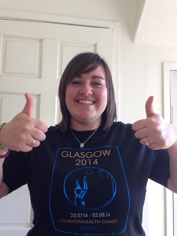 lorna2409's tweet image. @NetballScotland @Glasgow2014 @Team_Scotland loving my new #netball t-shirt! Ready for the Games! #thistlearmy