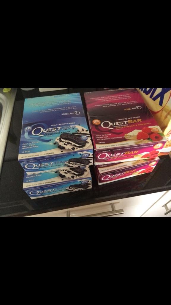 rpedreschi11's tweet photo. @QuestNutrition bars have arrived 👌👌👌💪💪💪 #questnutrition #questbars http://t.co/6OHskWndS7
