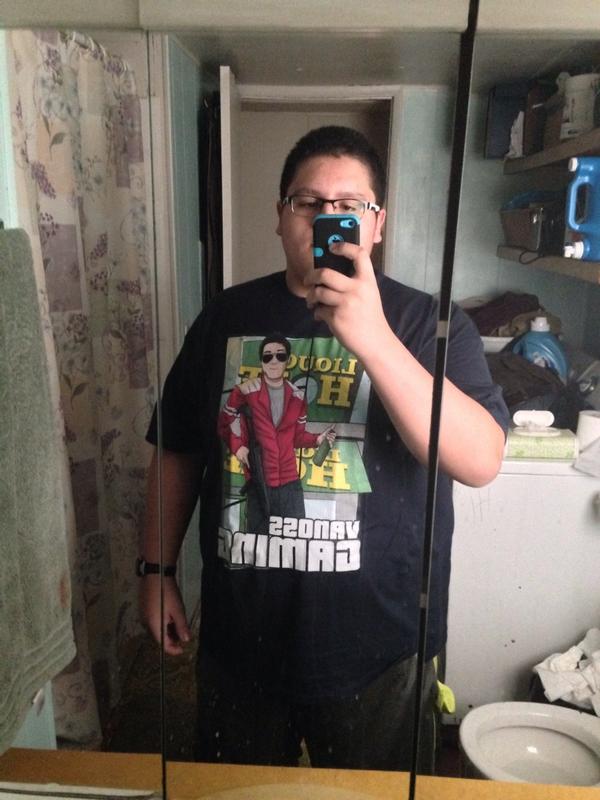 JAVF's tweet photo. New shirts I got I bought being a fan of @VanossGaming :) http://t.co/UuoZ8hDfSg