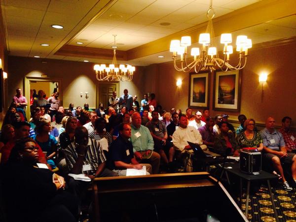 NHS_Trojans's tweet photo. Presenting today at HSTW. Winning Today! Packed House! http://t.co/R6pJ5FWX4L