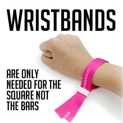 You only need a #wristband for the square event, not the bars @Official_NPride #prideinthecity #safepride