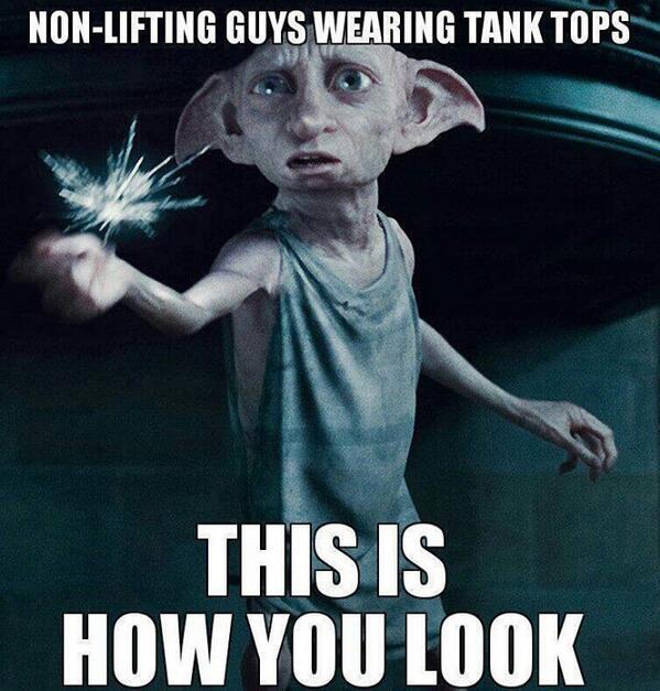 BodybuiIding's tweet photo. How guys who don't even lift look in tank tops lol http://t.co/nP90Ijk45v