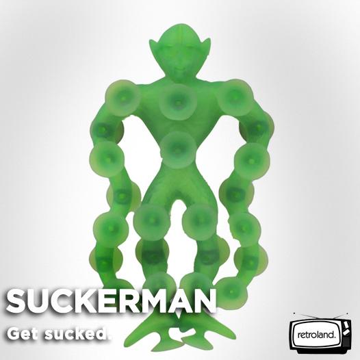 Suckerman, for all your sucking needs. retroland.com/suckerman