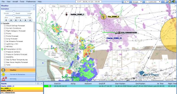SKYTRACSystems's tweet image. #flighttracking with aeronautical charts and weather overlays in #SkyWeb
