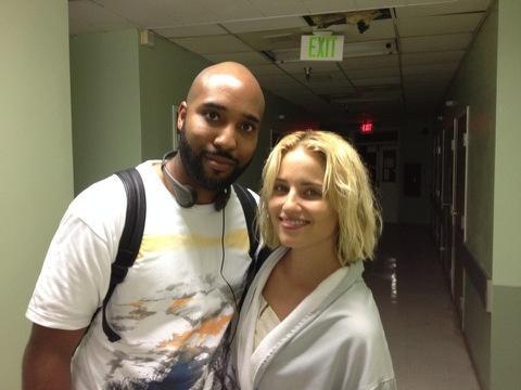 iamTimChristian's tweet photo. On set at the end of the night with @DiannaAgron. She's in character and still gorgeous. #Headlock http://t.co/TLvaXqKUrf