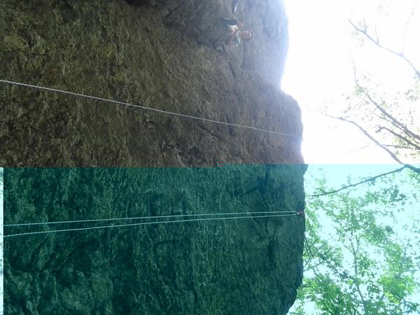 The_Merch's tweet photo. Climbing with Cliff #tworopes #2Legit2Quit #rockclimbing #hashtag http://t.co/h53i4wCu1N
