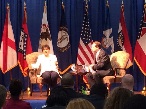 SBDCofDSCC's tweet photo. Secretary Pritzker gets it!  She's truly a small biz advocate! Could listen to her all day! #ruralmade http://t.co/rQBtr5kU9T