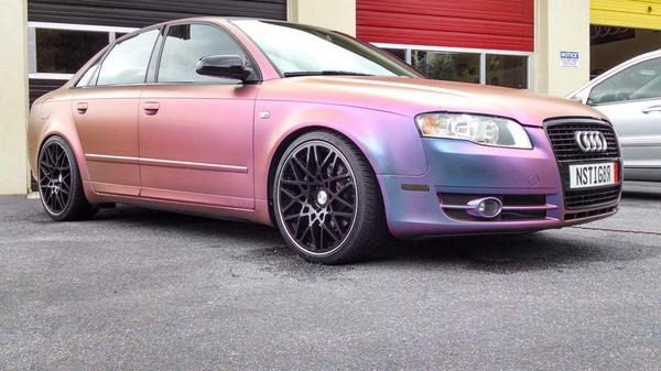 HighlineDips's tweet photo. My B7 A4 in Iris Violet flip pearl http://t.co/1DF1kAQkn7