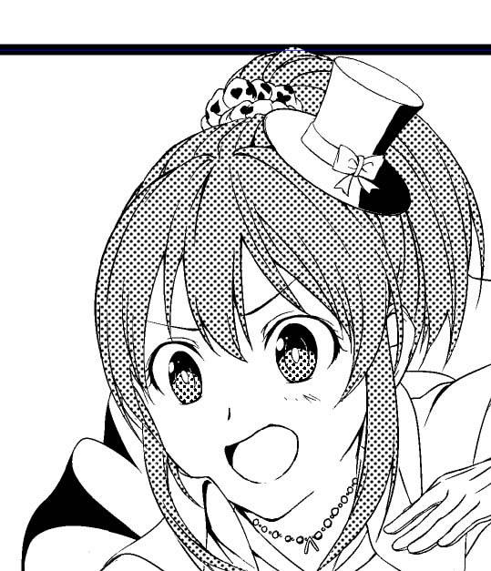 二次創作の同人誌って実はあまり描かないんだけどすげー描いてて楽しい。
しかしあり物を自分の絵柄に落としこむ時に可愛さと、あと尚且つオリジナルに少しよせるのって難しいよなー。上手く行ったからOKだけど