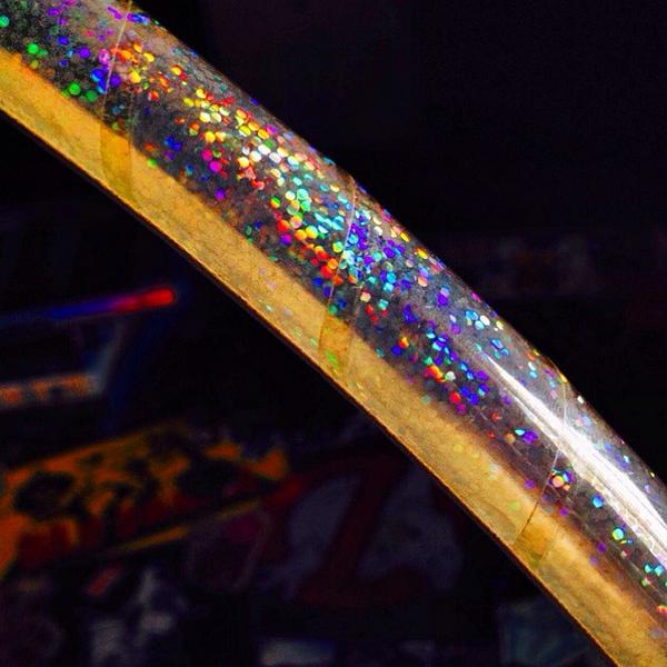 jXO_'s tweet image. my first #polypro #hula #hoop excited to experiment #flow 😍  #rainbowglitter #gratefulhoopers #hooplay  #hoopvibes