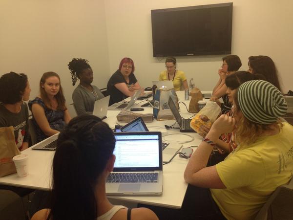 melissapierce's tweet image. This is what programmers look like. #hacknight #cwdevs