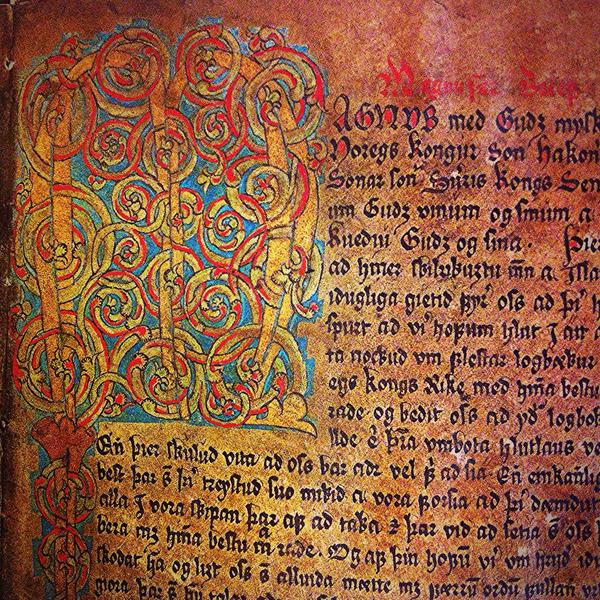 KristiJCastle's tweet photo. Another detail from Icelandic law code Jonsbok. #ncs14 http://t.co/xZLm7eijgc