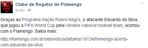 BRZ031R0's tweet photo. Se erram até na hora de apresentar um jogador, imagina na hora de jogar futebol #FlamengoDepressao http://t.co/dY9ma2iCHE