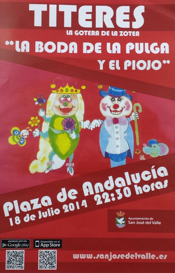 “La Gotera de la Zotea” llega a San José del Valle con “La Boda de la pulga y el piojo” sanjosedelvalle.net/18-07-2014/la-… #Jerez
