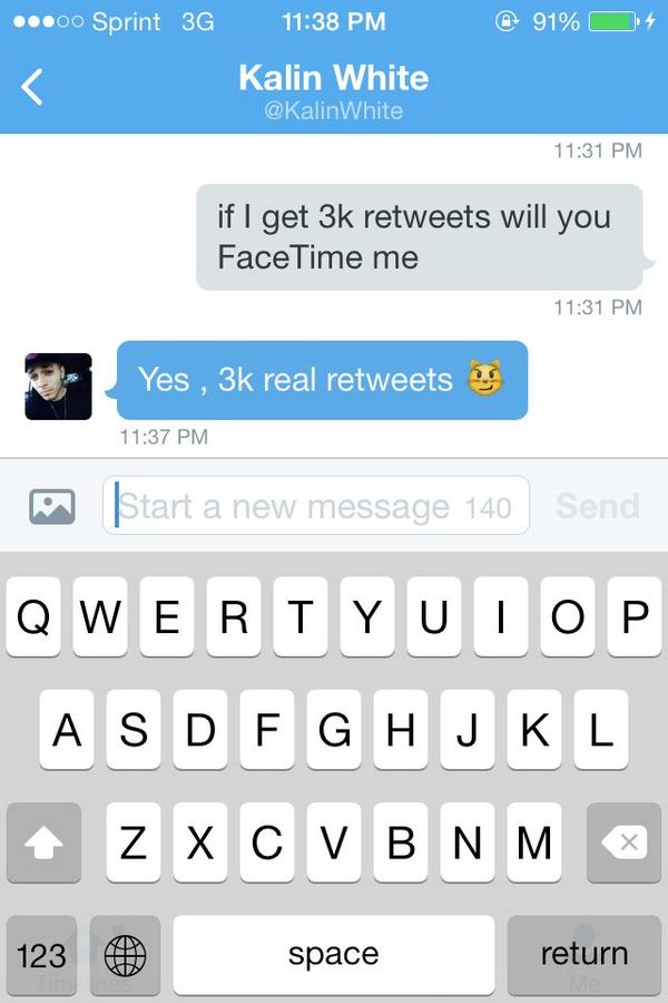 tbhmiah's tweet photo. 3K RETWEETS AND @KalinWhite WILL FACETIME ME 🙏 PLEASE RT THIS GUYS. ☺️ http://t.co/zOgHj24qF4