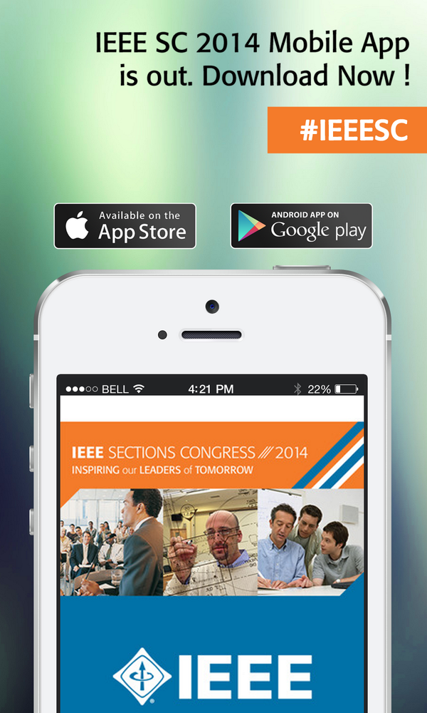 IEEE_SC's tweet photo. IEEE Sections Congress Mobile App is now out ! Download Now ! #IEEE #IEEESC. Available both on #iOS and #Android http://t.co/kTs0nTXxZi