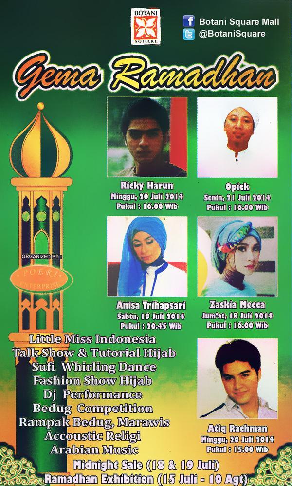 RickyharunFC's tweet photo. [INFO] Ka @RickyHarun45MF bakal ada di Botani Square Bogor hari Minggu, 20 Juli 2014 .. cc: @litaharun http://t.co/GJNtosnns5