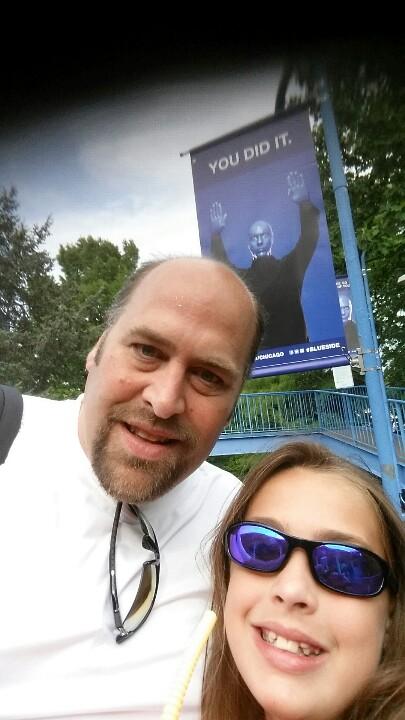 #blueside rocks. ELo and I won. #GreatAmerica