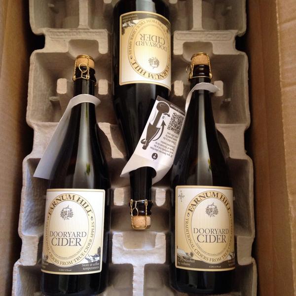 tiltedshed's tweet photo. This just in! Everything @FarnumHillCider makes is lovely. Excited to taste what cheese @ConsiderTheRind pairs with. http://t.co/yDV7nNDFaM