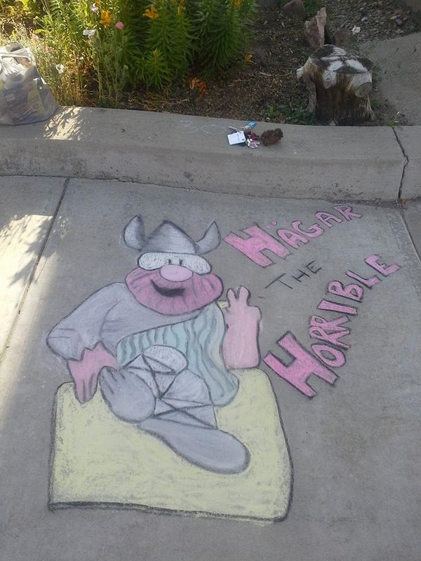 Tks for the pic ATB, his name is Horrible but the art work is really nice. Main Street Art in #milkriverab