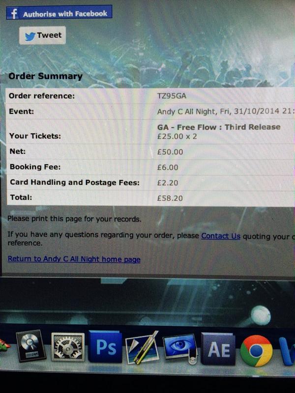 MrMH93's tweet image. Just brought 2 @ANDYC_ram tickets for #allnight just need to find someone to come with 😂 #notmissingthis