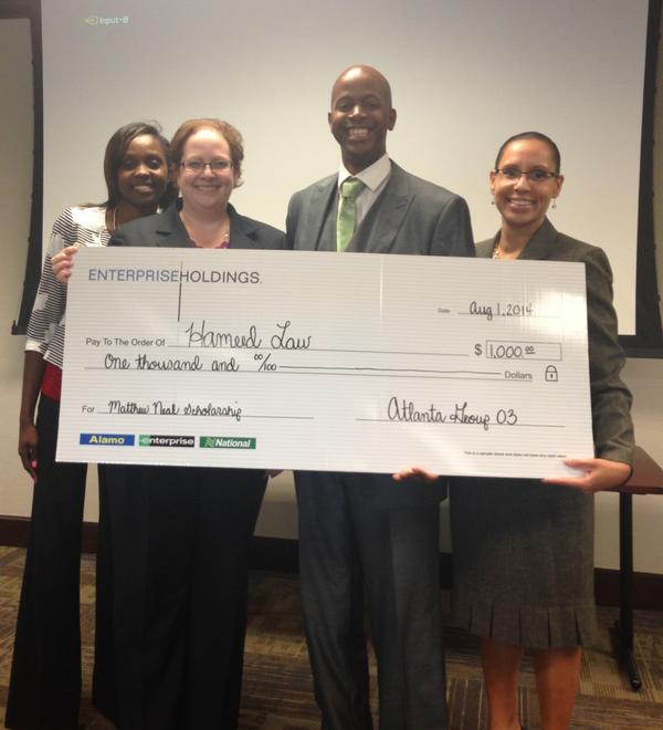 nharris_21's tweet photo. Our #eracatl #2014 #internship #winner! @lawathletics! Congrats Hameed! #eracintern2014 http://t.co/ZO0YFL38Nm