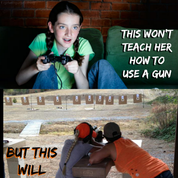GirlswthGuns's tweet photo. #VideoGames won't teach her #GunSense but #RangeTime & patient mentors will #DoItForTheKids @RMEFYouth #SAFEChallenge http://t.co/FCnDCRFPFP
